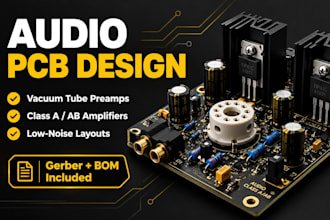 design tube preamp and class a ab audio amplifier pcbs