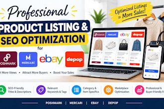 do listing on poshmark mercari ebay product listing depop product optimization