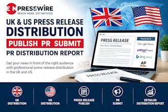 do uk us press release distribution publish PR submit PR distribution report