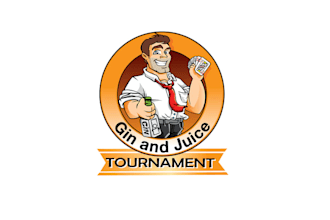 design gin juice tournament logo