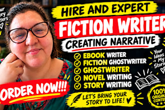 be ebook fiction ghostwriter, ghost writer for KDP, short story or novel