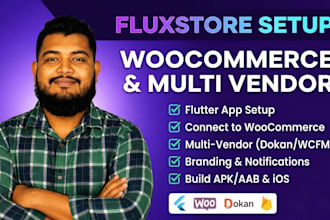 setup fluxstore woocommerce and multi vendor ecommerce app