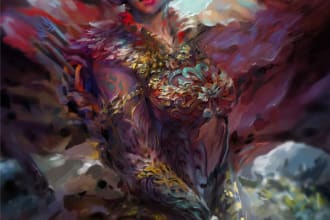 create an card game illustration
