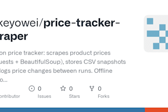 build a python web scraper and price tracker for any website