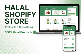 create halal shopify store for muslim clothing brand