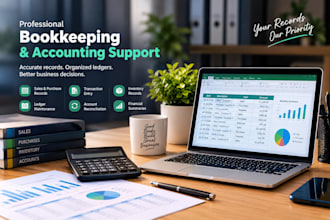do bookkeeping, bank reconciliation and financial records in excel