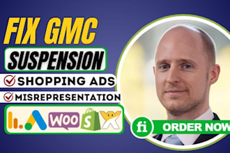 fix optimize gmc feed, fix merchant center suspension, misrepresentation issues