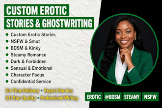 write custom erotic nsfw stories smut and filthy fantasies tailored to your kink