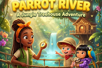 illustrate children story book and children book illustration for amazon KDP