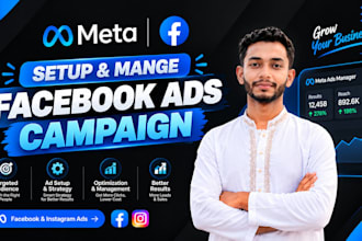 setup and manage facebook ads campaigns for  sales