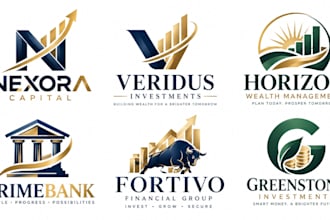 design a professional finance, investment, banking, wealth, saving money logo