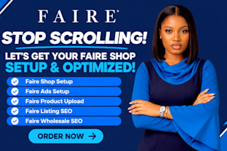 faire shop setup faire ads faire product upload faire listing SEO fairewholesale