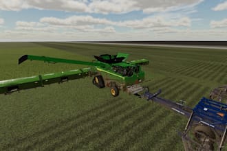 build custom farm machinery, combine harvesters for game, tractor rig in blender