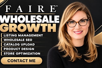 faire listing management faire wholesale SEO faire catalog faire product design