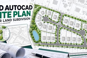 create autocad land subdivision and site layout plans