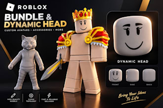 do dynamic head, roblox bundle, accessories layered clothing