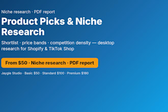 research product picks and niches for your shopify or tiktok store