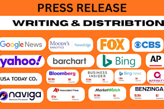 write, publish press release pr distribution, distribution, submit press release
