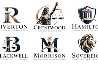 design a professional legal services, justice, attorney, lawyer prosecutor logo