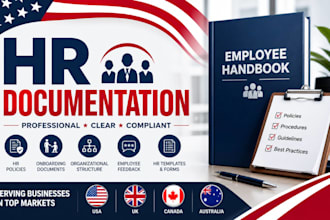 create professional HR documents, employee handbooks, and company policies