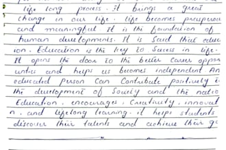 write assignment in beautiful handwriting