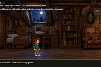 make a game adventure 2d point and click for you