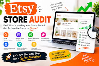 audit your esty store to improve sales and conversions