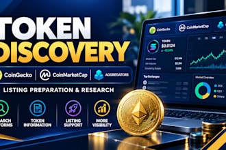 assist with token discovery coingecko cmc and crypto aggregator listings
