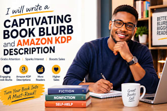 write a captivating book blurb and amazon KDP description