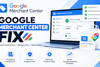 fix google merchant center product feed errors and disapprovals