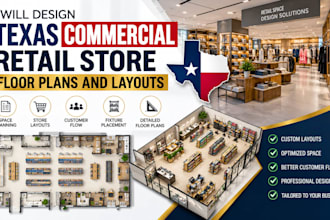 design texas commercial retail store floor plans and layouts