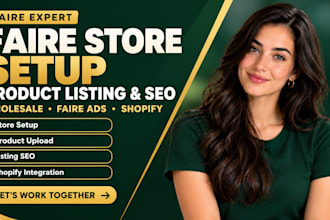 faire shop setup faire ads product upload faire listing SEO faire wholesale