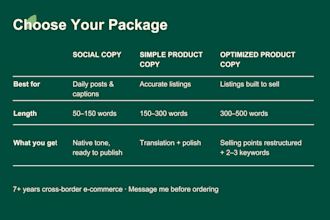 chinese copywriting, english chinese translation