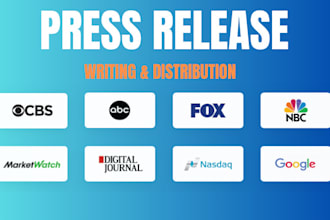 write press release and  distribution submit  press release news release