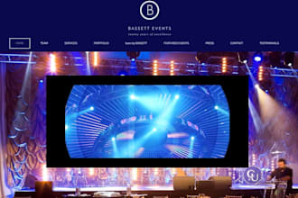 design an event website, event management and ticket booking site