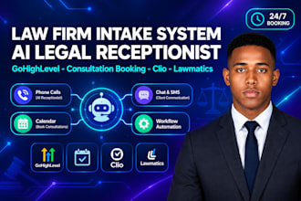 law firm intake system gohighlevel ai legal receptionist consultation booking