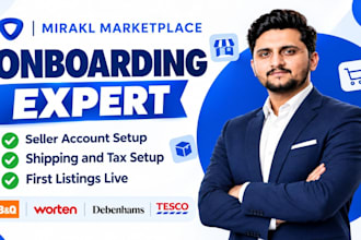 be your mirakl marketplace onboarding expert for bq, tesco and debenhams