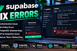 fix supabase database auth rls and postgresql errors