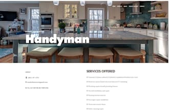 design a wordpress handyman website for plumbing and home services