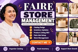 be faire store management faire wholesale catalog design faire ads inventory