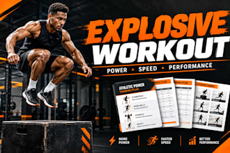 create an explosive workout plan for athletic power and performance