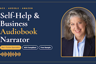 narrate your selfhelp business and nonfiction audiobook for acx