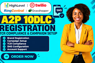 do ringcentral, gohighlevel, twilio a2p 10dlc registration, ghl tcr compliance