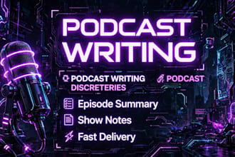 write podcast summary podcast show notes for your podcast