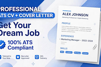 write ats resume, CV, and cover letter