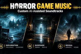 create custom horror ai music for video games