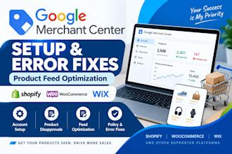 fix google merchant center errors and optimize product feeds