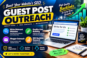 provide guest post outreach and quality link building