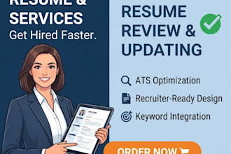 write, review, and update your professional resume