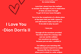 write heartfelt original poetry